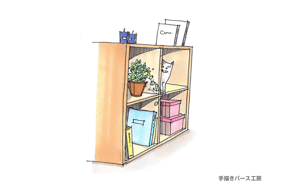 スケッチ 猫 手描きパース工房 オシャレな手書きパースの作成 手描きパース工房 全国対応